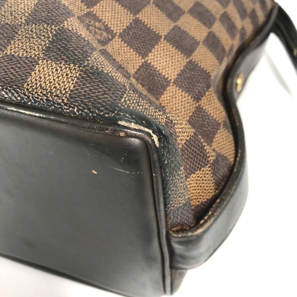 LOUIS VUITTON Damier Chelsea Tote Bag Shoulder Bag Canvas Ebene Brown - Picture 11 of 16